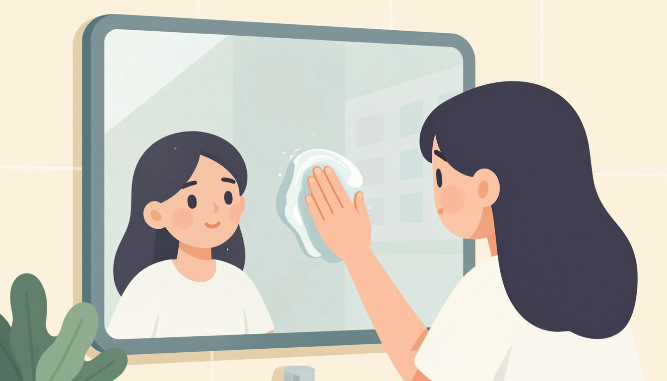 お風呂の鏡のうろこの取り方｜こすっても取れないのは順番が逆